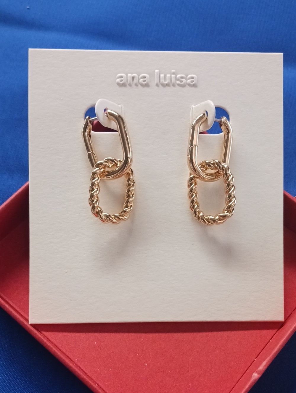 ANA LUISA DOUBLE HOOP NIB EARRINGS